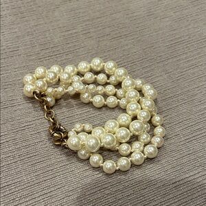 Elegant faux Pearl multi strand Bracelet